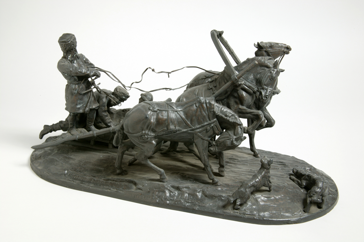 Figures in a Horse-Drawn Sledge
